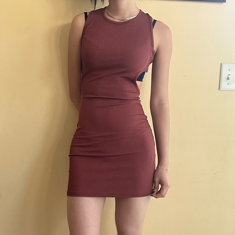 Princess Polly Brown Backless Mini Dress